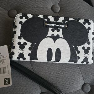 Mickey Mouse Black and White Wallet